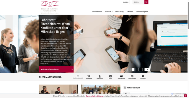 Security scan screenshot of https://www.hsu-hh.de/