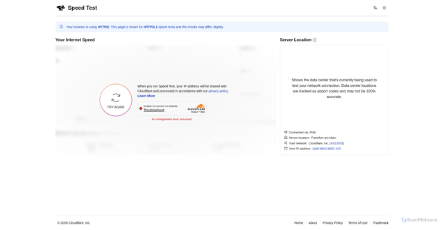Security scan screenshot of http://bright-canyon-90f4-69cbbc3b.pages.dev/