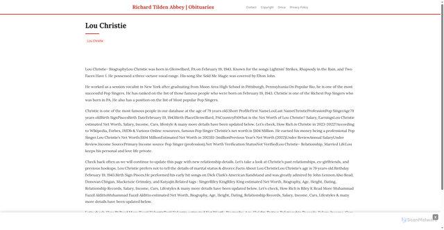 Security scan screenshot of https://africangrovehugo-hrtt52jxs0.edgeone.app/14360-lou-christie.html