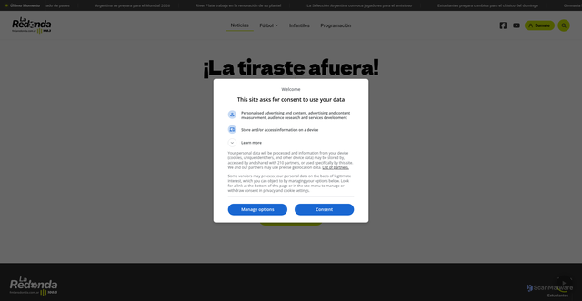 Security scan screenshot of https://fmlaredonda.com.ar/nota/ecuador-obligado-a-vencer-a-alemania-para-seguir-vivo-en-el-mundial