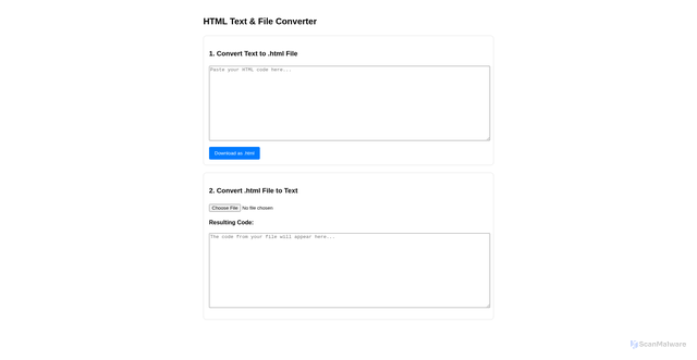 Security scan screenshot of https://htmltotext-55k4g6d1gm.edgeone.app/