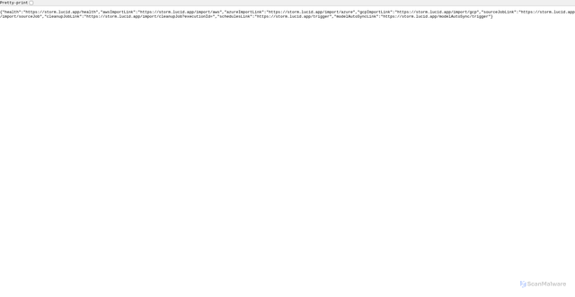 Security scan screenshot of https://storm.lucid.app