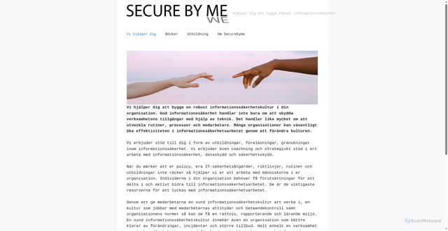 Security scan screenshot of https://securebyme.se