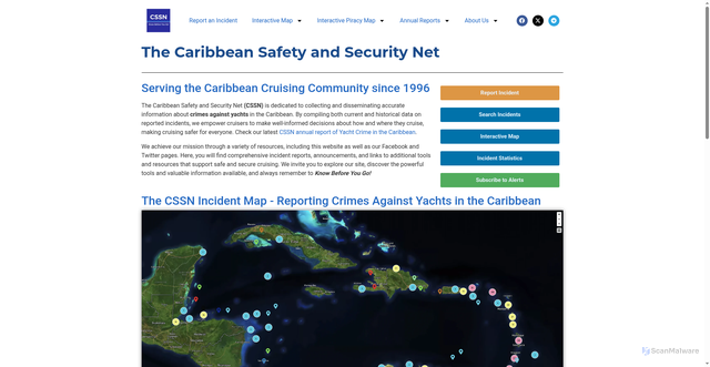 Security scan screenshot of https://thecssn.org/