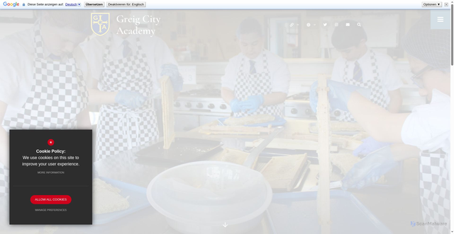 Security scan screenshot of https://www.greigcityacademy.co.uk/