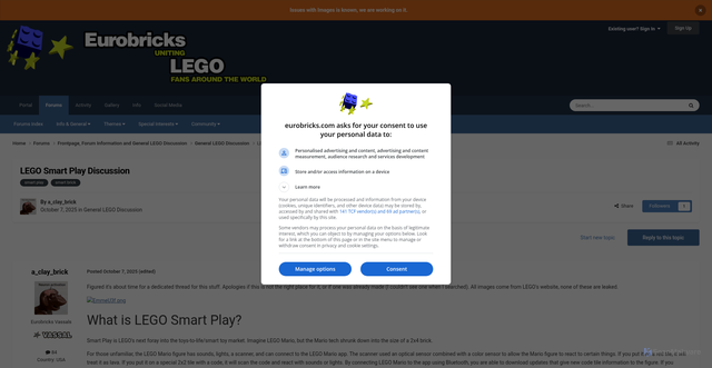 Security scan screenshot of https://www.eurobricks.com/forum/forums/topic/210297-lego-smart-play-discussion/