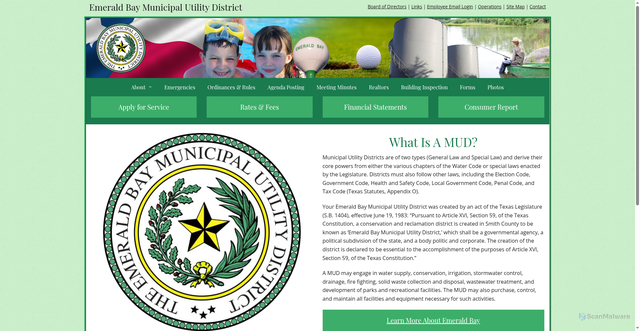 Security scan screenshot of https://emeraldbay-tx.gov/