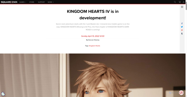 Security scan screenshot of https://www.square-enix-games.com/en_US/news/kingdom-hearts-iv