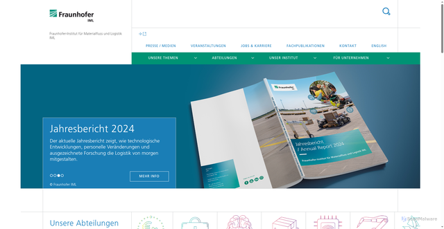 Security scan screenshot of https://www.iml.fraunhofer.de/