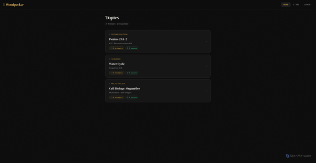 Security scan screenshot of https://woodpecker-sdl0fv7se3.edgeone.app/