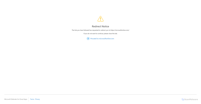 Security scan screenshot of https://microsoftonline.com.mcas-gov.ms