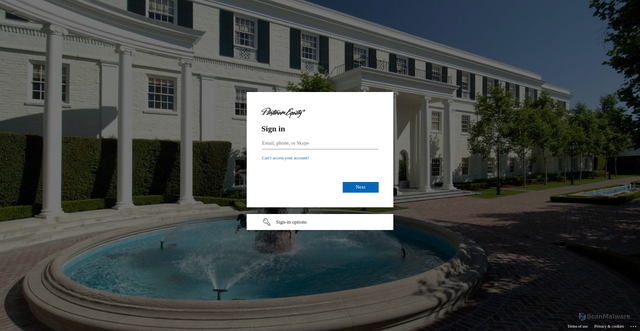 Security scan screenshot of https://platinumequity360.sharepoint.com
