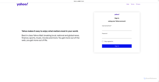 Security scan screenshot of https://currentlyprojetorstu.wixstudio.com/show
