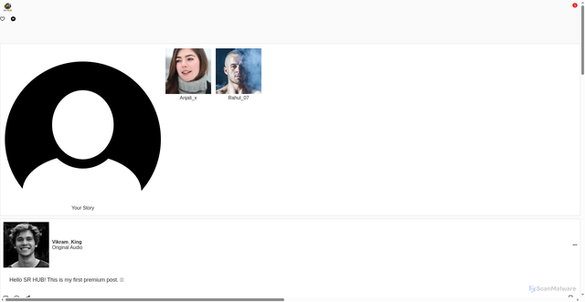 Security scan screenshot of https://srhub-79783cfepr.edgeone.dev/