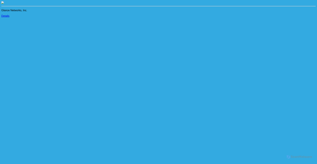 Security scan screenshot of https://www.glancecdn.net