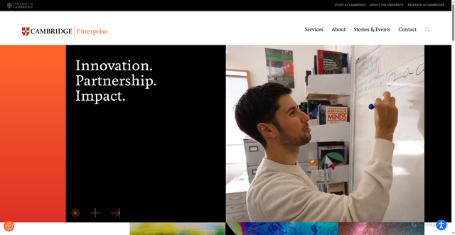 Security scan screenshot of https://www.enterprise.cam.ac.uk/