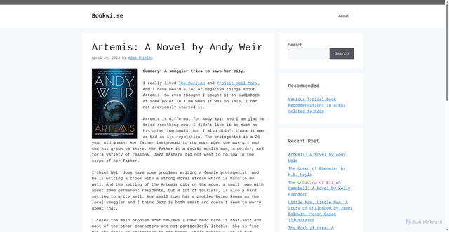 Security scan screenshot of https://bookwi.se/artemis/