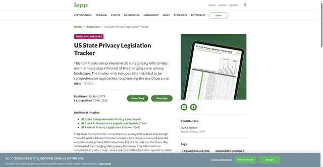 Security scan screenshot of https://iapp.org/resources/article/us-state-privacy-legislation-tracker