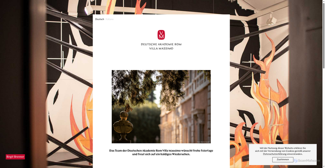 Security scan screenshot of https://www.villamassimo.de/de