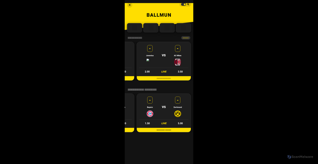 Security scan screenshot of https://ballmun-sports5-9bpnfie6l3.edgeone.app/