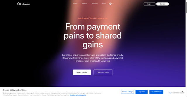 Security scan screenshot of https://billogram.com/