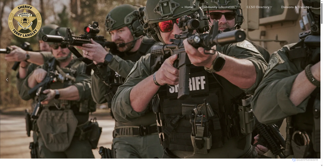 Security scan screenshot of https://carrollsheriff.net/