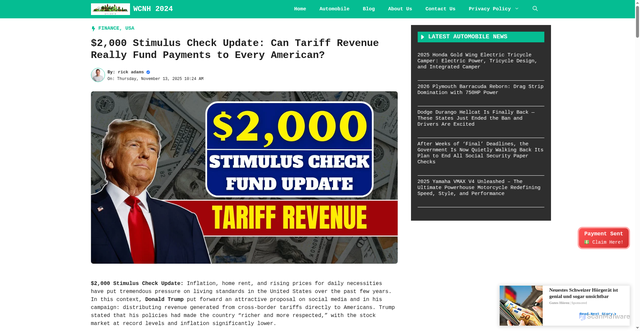 Security scan screenshot of https://www.wcnh2024.com/2000-stimulus-check-update/