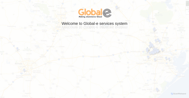 Security scan screenshot of https://web.global-e.com/