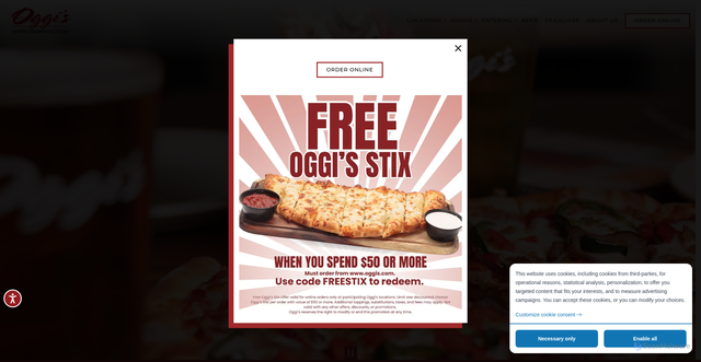 Security scan screenshot of https://www.oggis.com/