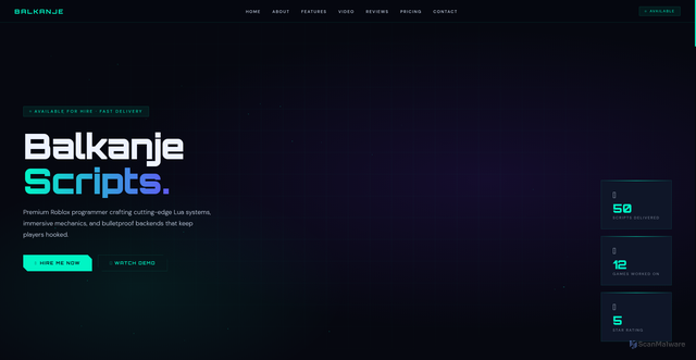 Security scan screenshot of https://portfolio-balkanje-h5v9ehe8ey.edgeone.app/