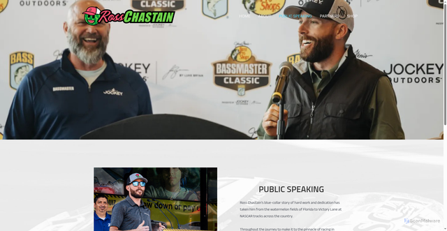 Security scan screenshot of https://rosschastain.com/public-speaking/