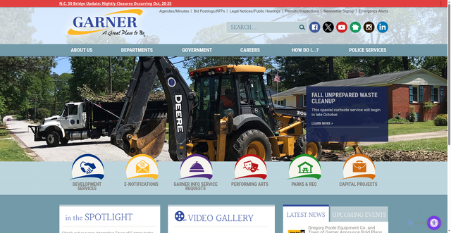 Security scan screenshot of https://www.garnernc.gov/