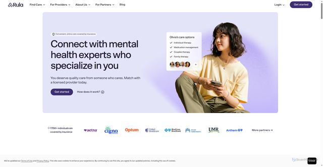 Security scan screenshot of https://entry.rula.com