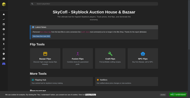 Security scan screenshot of https://sky-commands.coflnet.com