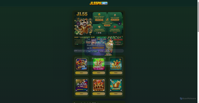 Security scan screenshot of https://luckyslotonline.com/nmyyn2