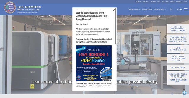 Security scan screenshot of https://www.losal.org/