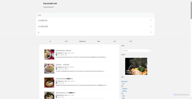 Security scan screenshot of https://www.harumaki.net/