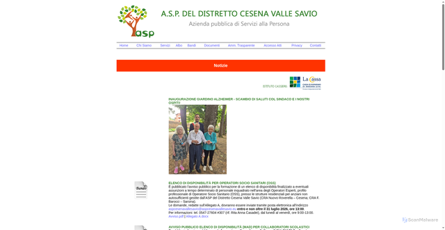 Security scan screenshot of https://www.aspcesenavallesavio.eu