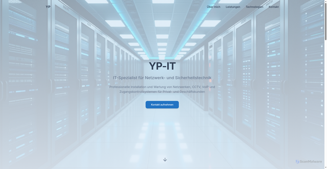 Security scan screenshot of http://yp-it.de/