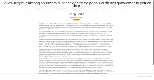 Security scan screenshot of https://tvwradfsitus-2axn2d3fy2.edgeone.app/23941-irving-berlin.html