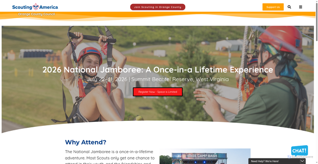 Security scan screenshot of https://ocbsa.org/national-jamboree/