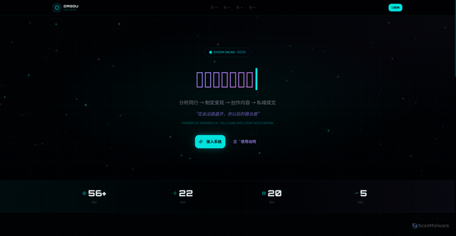Security scan screenshot of http://www.dagou.cn.com/