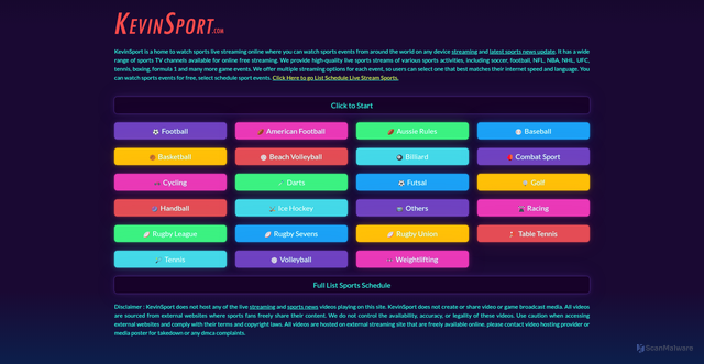 Security scan screenshot of https://kevinsport.monster/sy_1