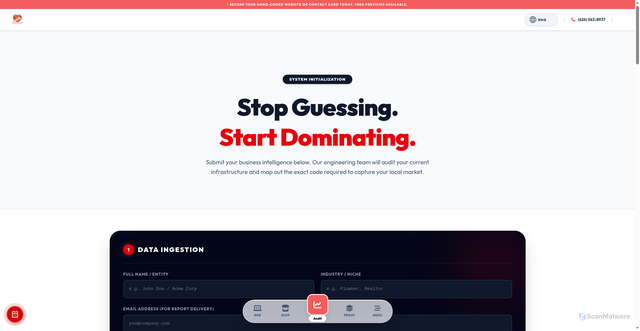 Security scan screenshot of https://hposeo.com/contact