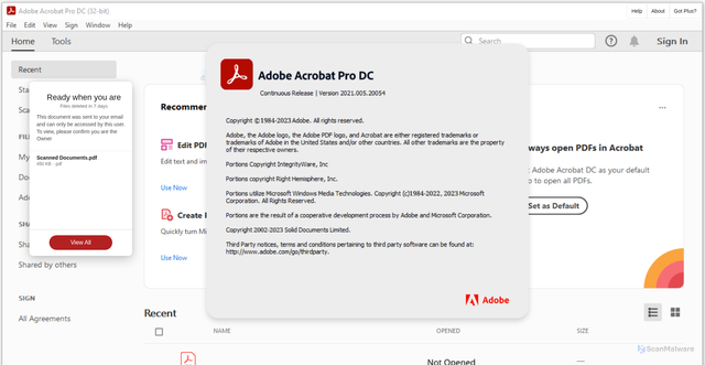 Security scan screenshot of http://usc1.contabostorage.com/75aa73034c8149be88bc55a9b9406ac4:secure/adobe/adobe/adobe.html
