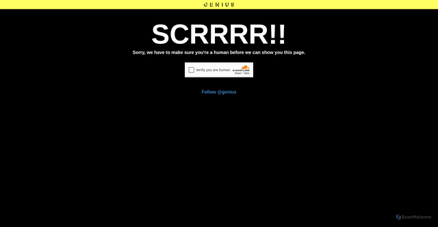 Security scan screenshot of https://genius.com/artists/Rush