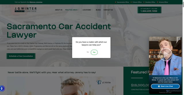 Security scan screenshot of https://jgwinterlaw.com/car-accident/
