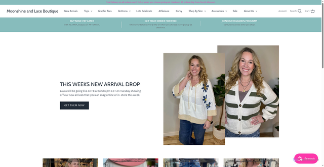 Security scan screenshot of https://moonshineandlaceboutique.com
