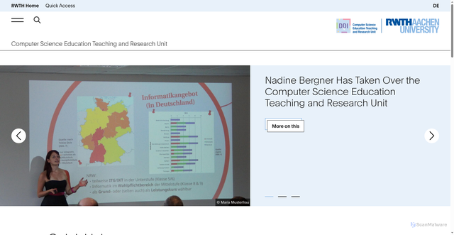 Security scan screenshot of https://ddi.cms.rwth-aachen.de