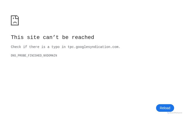 Security scan screenshot of https://tpc.googlesyndication.com/
